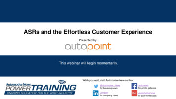 ASRs And The Effortless Customer Experience
