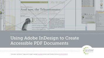 Using Adobe InDesign To Create Accessible PDF Documents