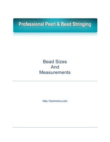 Bead Sizes And Measurements