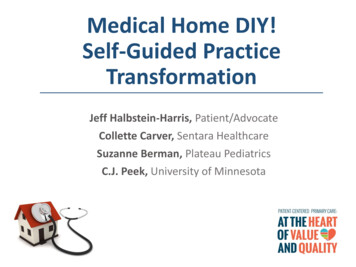 Medical Home DIY! Self-Guided Practice Transformation