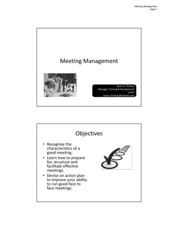 Meeting Management - Human Resources