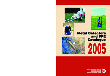 Metal Detectors And PPE Catalogue 2005 2005 - GICHD