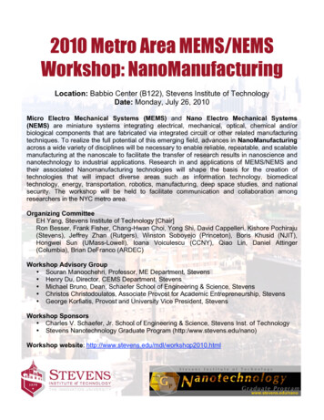 2010 Metro Area MEMS/NEMS Workshop: NanoManufacturing