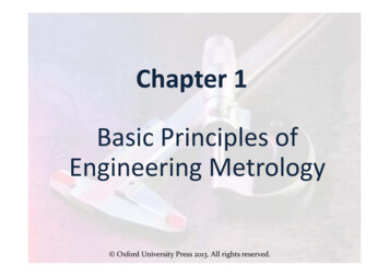 Basic Principles Of Engineering Metrology