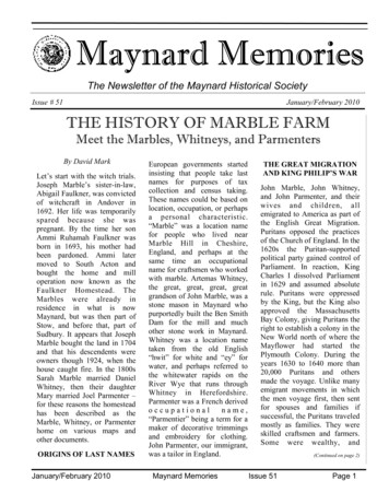 The Newsletter Of The Maynard Historical Society