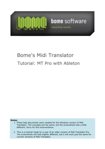 Bome's Midi Translator - Bome Software