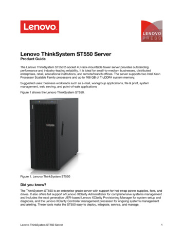 Lenovo ThinkSystem ST550 Server - Icecat