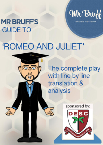 Mr. Bruff’s Guide To Romeo And Juliet - WordPress 