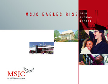 MSJC Annual Report 2019-2020 - Mt. San Jacinto College
