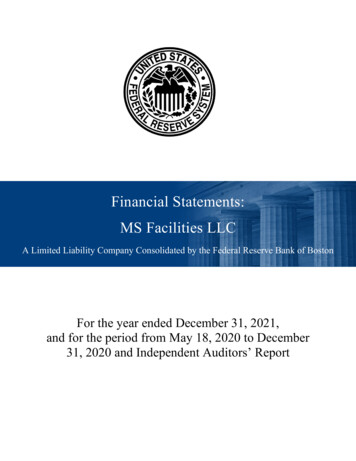 2021 MS Facilities LLC Financial Statements