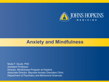 Anxiety And Mindfulness