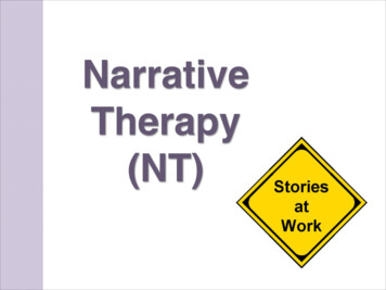 Narrative Therapy (NT) - Counselling Connection