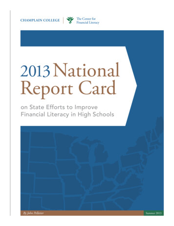 National Report Card - Champlain College