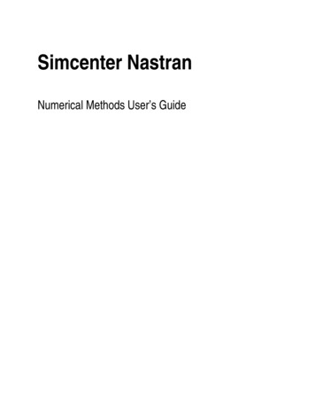 NX Nastran Numerical Methods User’s Guide - Siemens