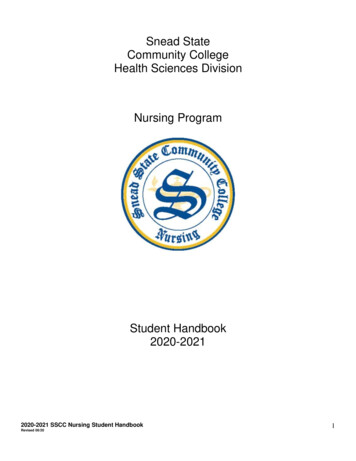 Snead State Community College Health Sciences Division .