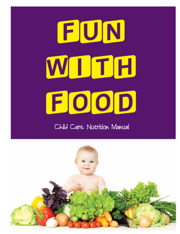 Child Care Nutrition Manual - Health Unit