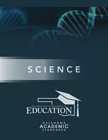 SCIENCE - Oklahoma State Department Of Education