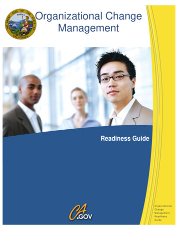 Organizational Change Management Readiness Guide - CDT