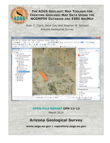 The AZGS GeoloGic MAp ToolbAr CreATinG GeoloGic MAp 