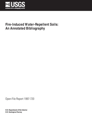 Fire-Induced Water-Repellent Soils: An Annotated Bibliography - USGS