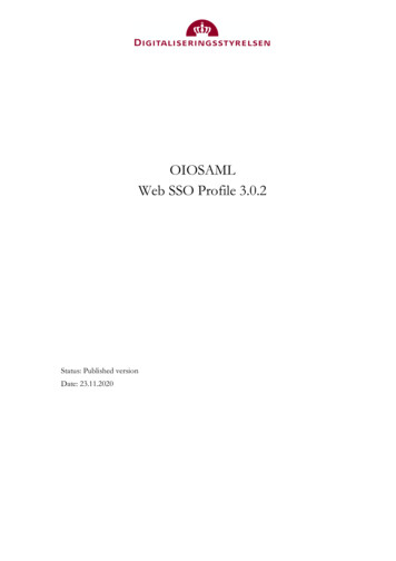 OIOSAML Web SSO Profile 3.0 - Digst.dk