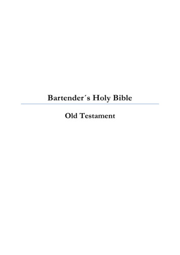 Bartender S Holy Bible