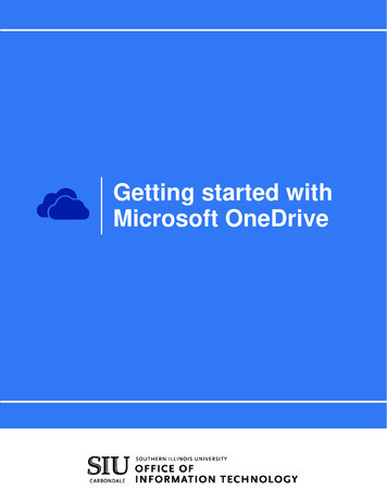Getting Started With Microsoft OneDrive