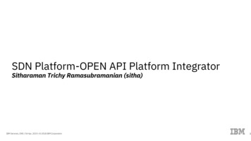 SDN Platform-OPEN API Platform Integrator - Linux Foundation Events