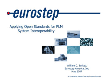 Applying Open Standards For PLM System Interoperability - NASA