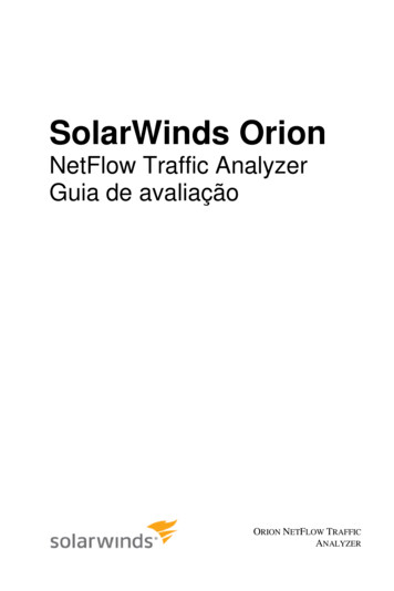 SolarWinds Orion NetFlow Traffic Analyzer - Guia De Avaliação