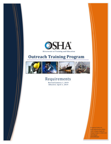 Directorate Of Training And Education Outreach Training .