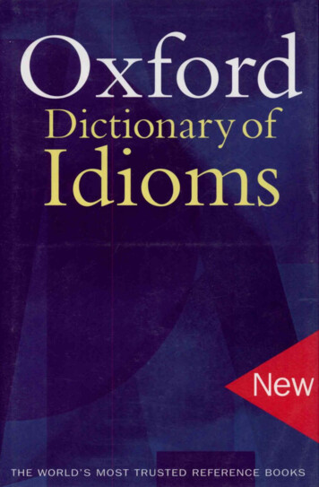 Oxford Dictionary Of Idioms, 2e (2004)