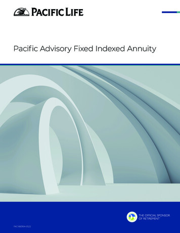 Pacific Advisory Fixed Indexed Annuity Brochure