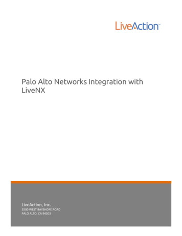 Palo Alto Networks Integration With LiveNX - LiveAction