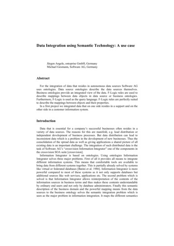 Data Integration Using Semantic Technology: A Use Case