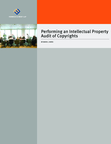 Performing An Intellectual Property Audit Of Copyrights