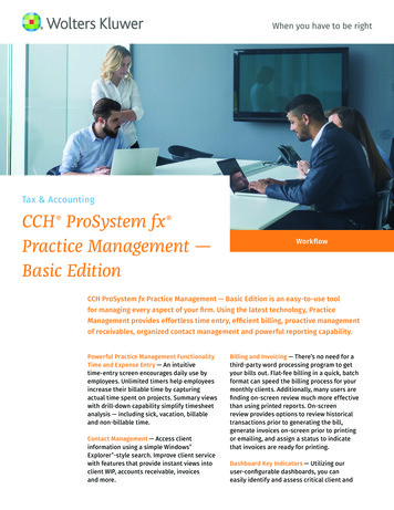 Tax Cconting ProSystem Fx Practice Management — Work Ow