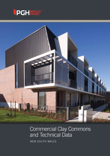 Commercial Clay Commons And Technical Data - PGH Bricks