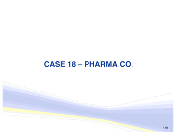 CASE 18 PHARMA CO. - Duke University