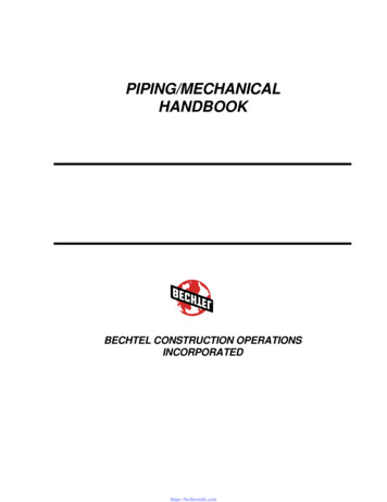Piping / Mechanical Handbook