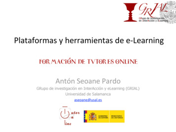 Plataformas Y Herramientas De E‐Learning - GRIAL