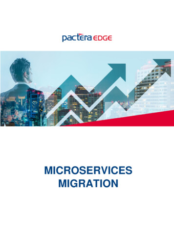 MICROSERVICES MIGRATION