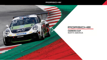 TABLE OF CONTENTS - Porsche Carrera Cup