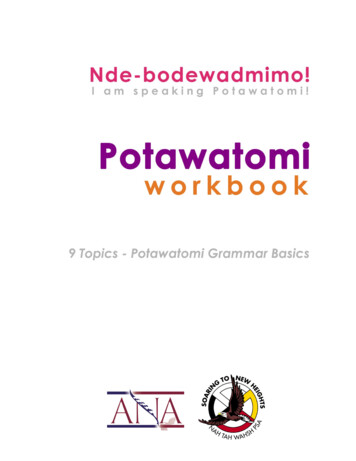 POTAWATOMI 1 - Workbook - Potawatomi Language