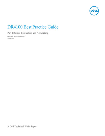 DR4100 Best Practice Guide