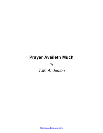 Prayer Availeth Much - Bibles Net. Com