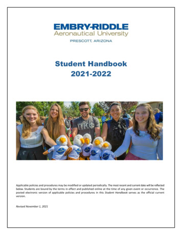 Prescott Campus Student Handbook 2021-2022