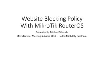 Website Blocking Policy With MikroTik RouterOS - MUM