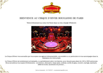 Bienvenue Au Cirque D'Hiver Bouglione De Paris