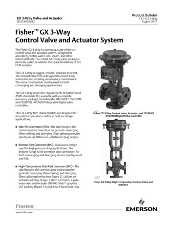 Fisher GX 3 Way Control Valve And Actuator System